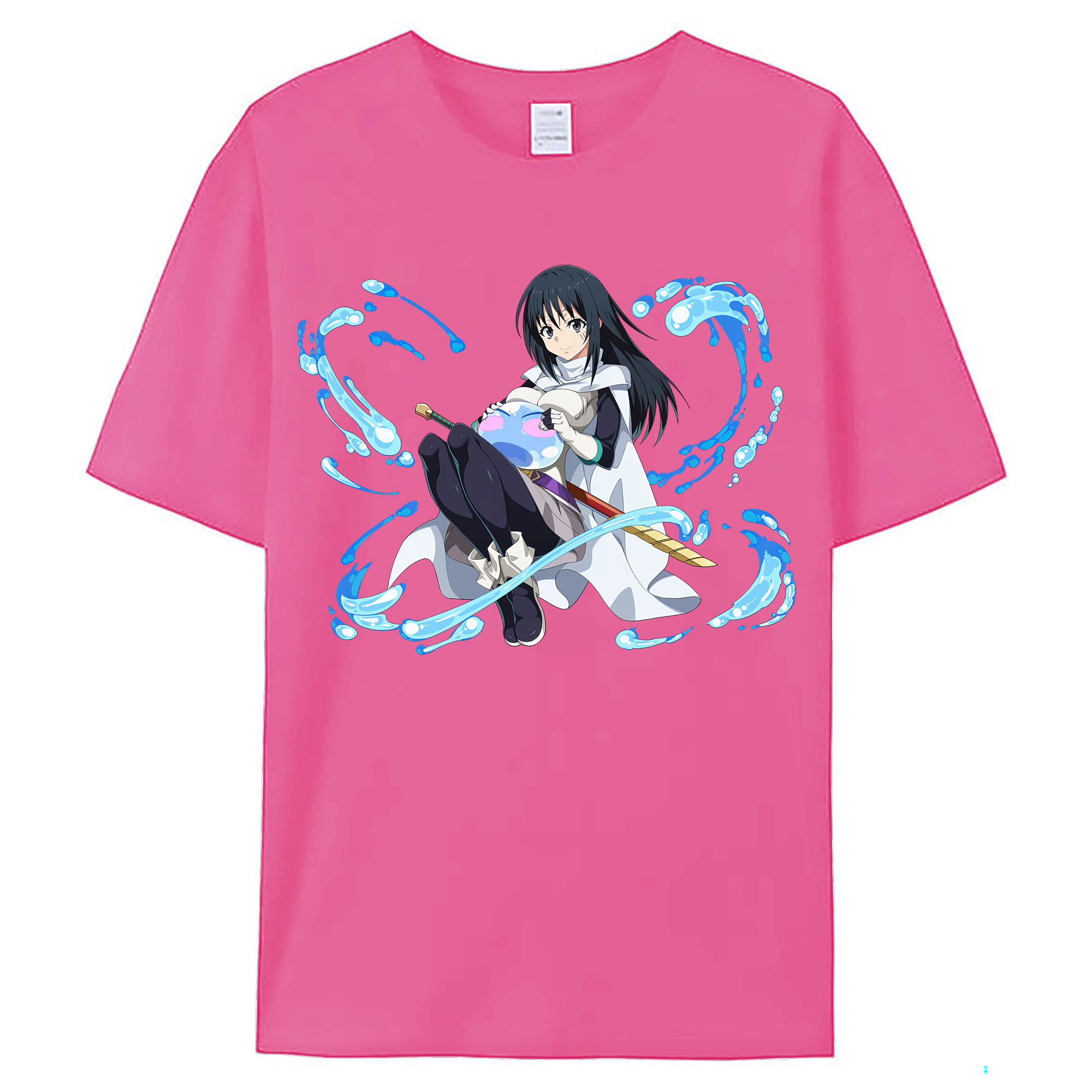 （画像用） 転スラ Regarding Reincarnated to Slime レディースカジュアルプリントTシャツ（綿100％）